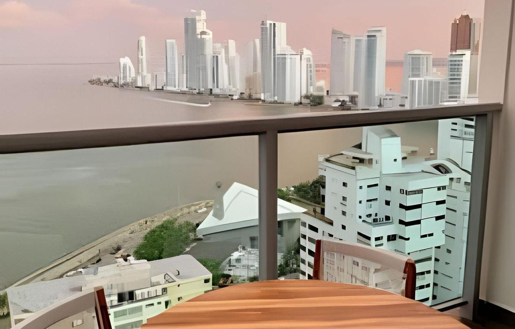 Lujoso Apto De 1 Hab En Piso 19- Infinitum * Cartagena