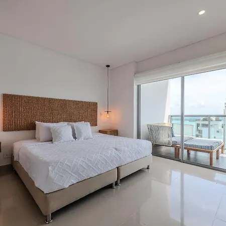Lujoso Apto De 1 Hab En Piso 19- Infinitum Cartagena
