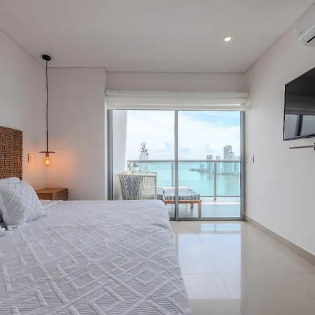 Lujoso Apto De 1 Hab En Piso 19- Infinitum Cartagena